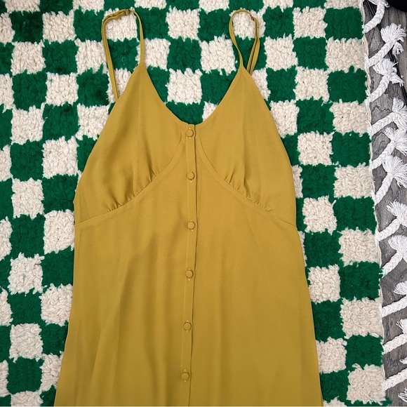 For Love & Lemons Prickly Pear Dress in Mustard - Picture 4 of 7